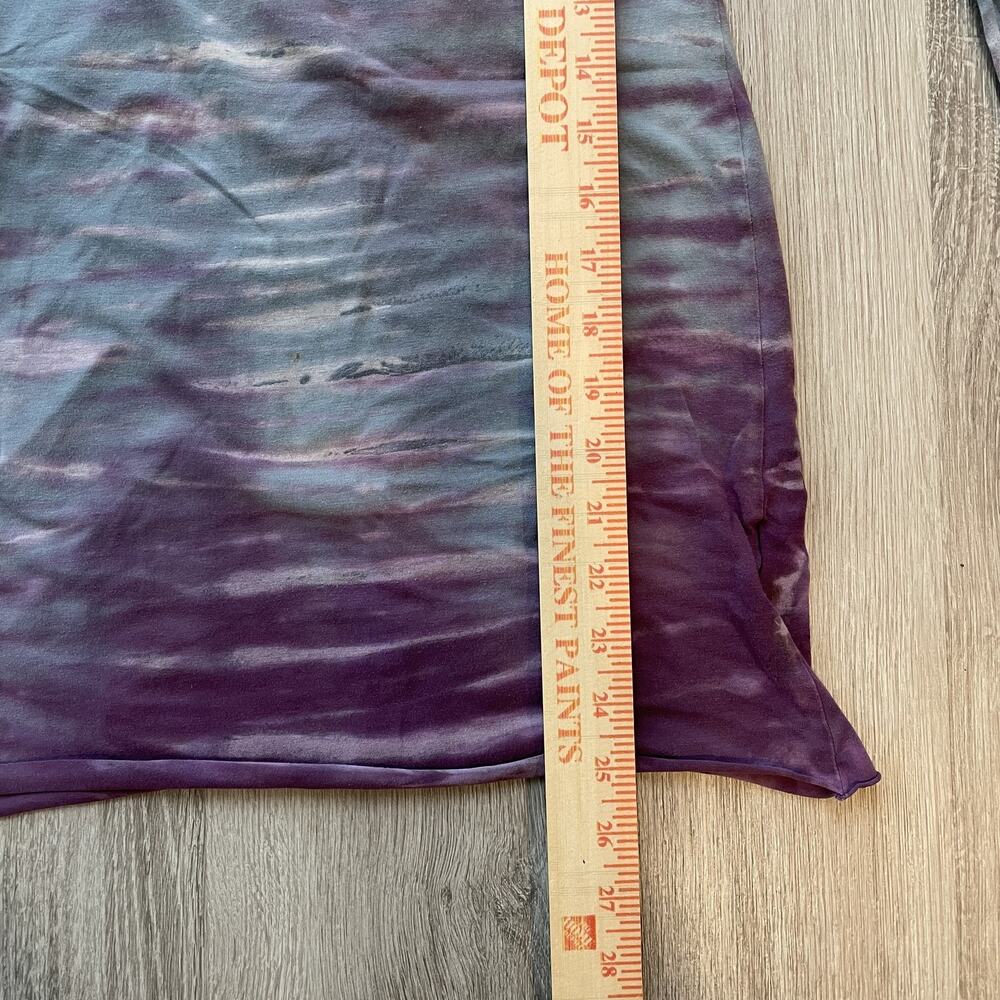 Hard Tail Women's Cloud Wash Tie Dye Long Sleeve Top Boho Y2K Purple XS - Picture 7 of 10